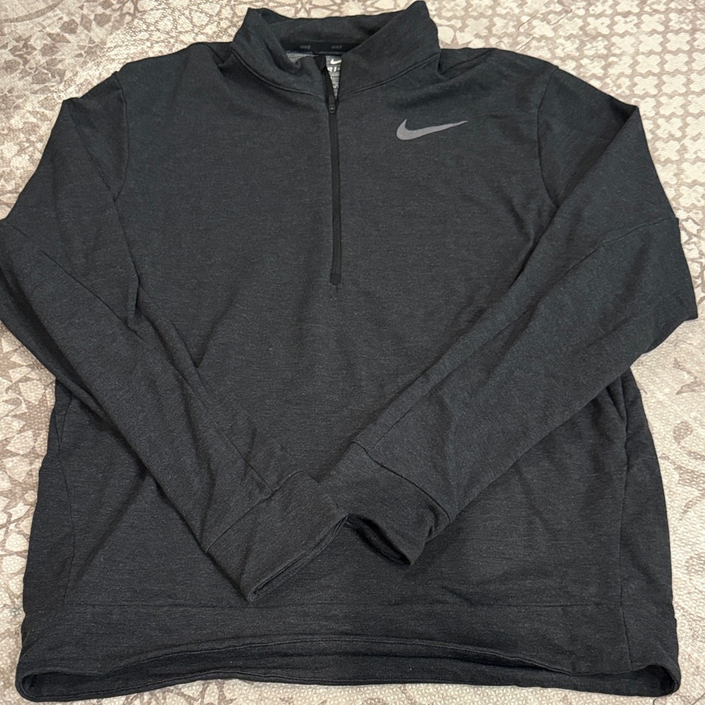 Nike Charcoal Gray Quarter-Zip Top